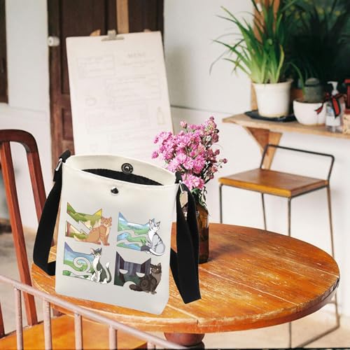 Funny W Cats Crossbody Bag Erin Cats Fans Gift Cat Clan Novel Inspired Shoulder Bag Cat Clans Merch Shadow-clan WCat Gift4