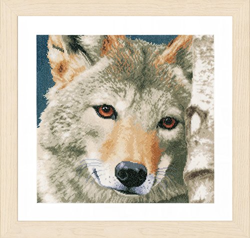 Vervaco Wolf, Aida, Multi, 19.6 x 1.4 x 1 cm, Multicolor, 19.600000000000001 x 1.4 x 1 cm