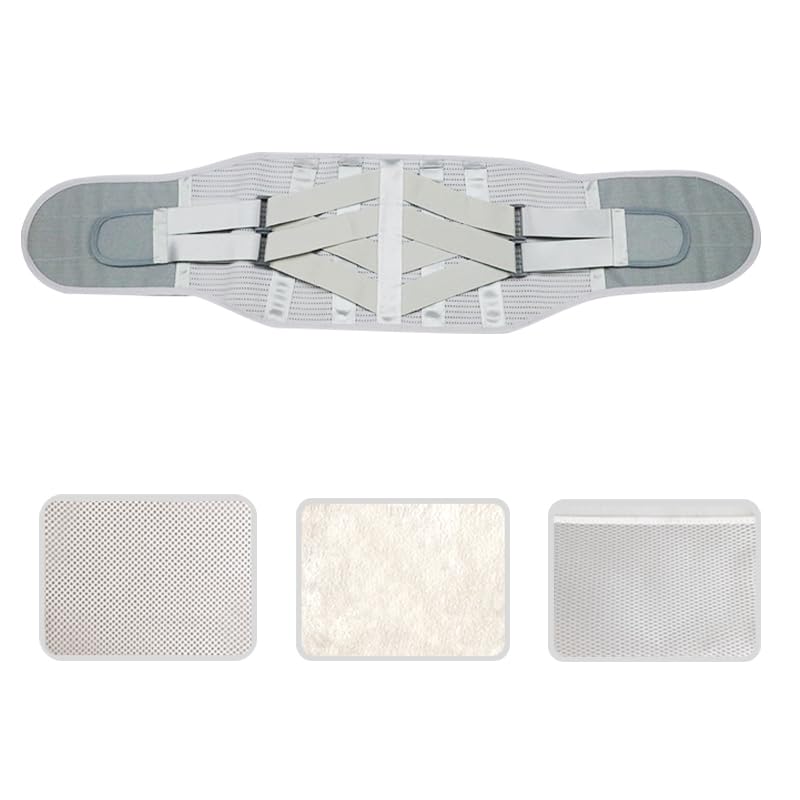 Miniatura 5 de Tirantes de espalda para aliviar el dolor de espalda, cinturón de compresión para hombres y mujeres, soporte lumbar para hernia de disco, ciática,