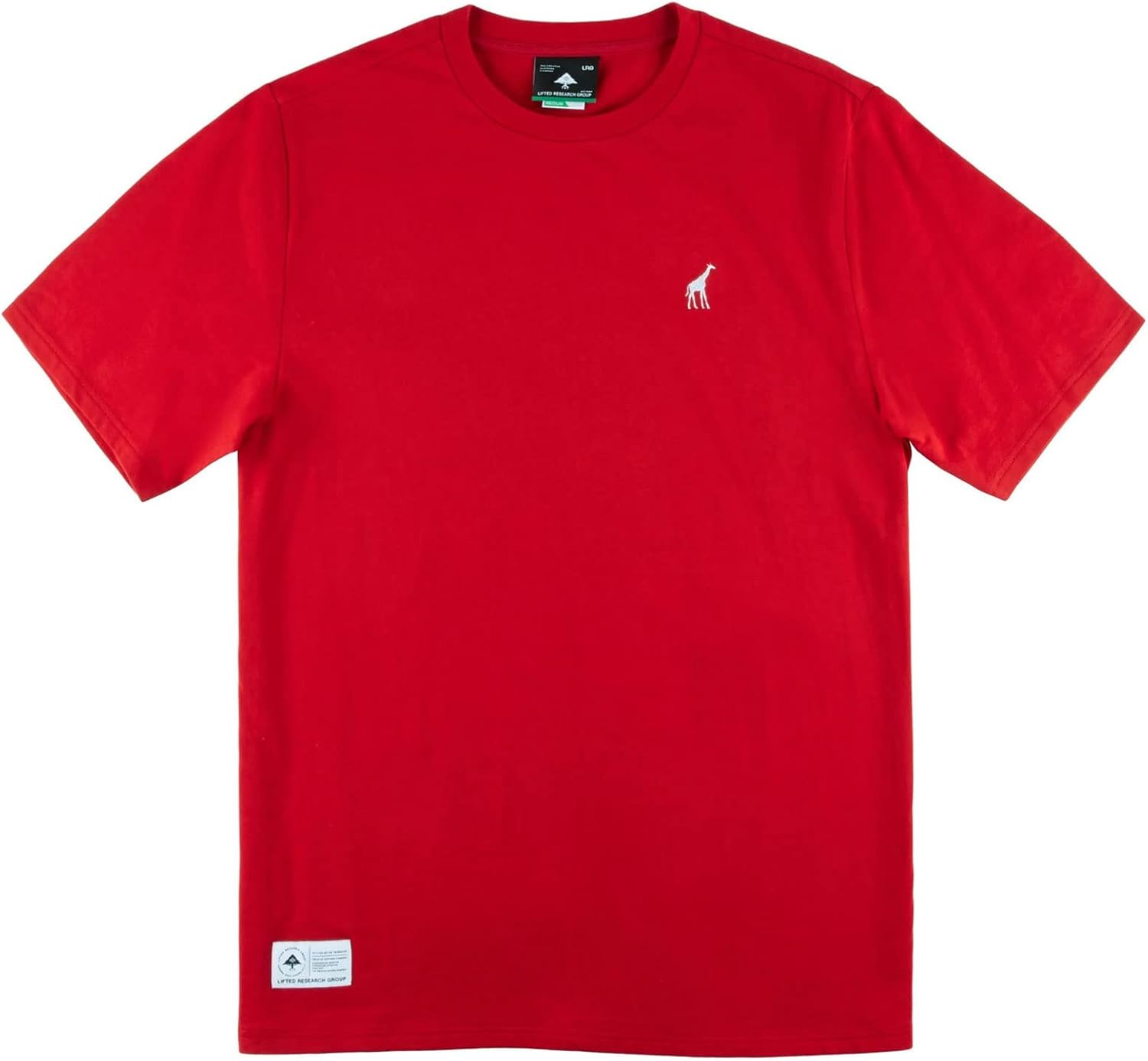 LRG Men's 47 Crew Red Short Sleeve T Shirt