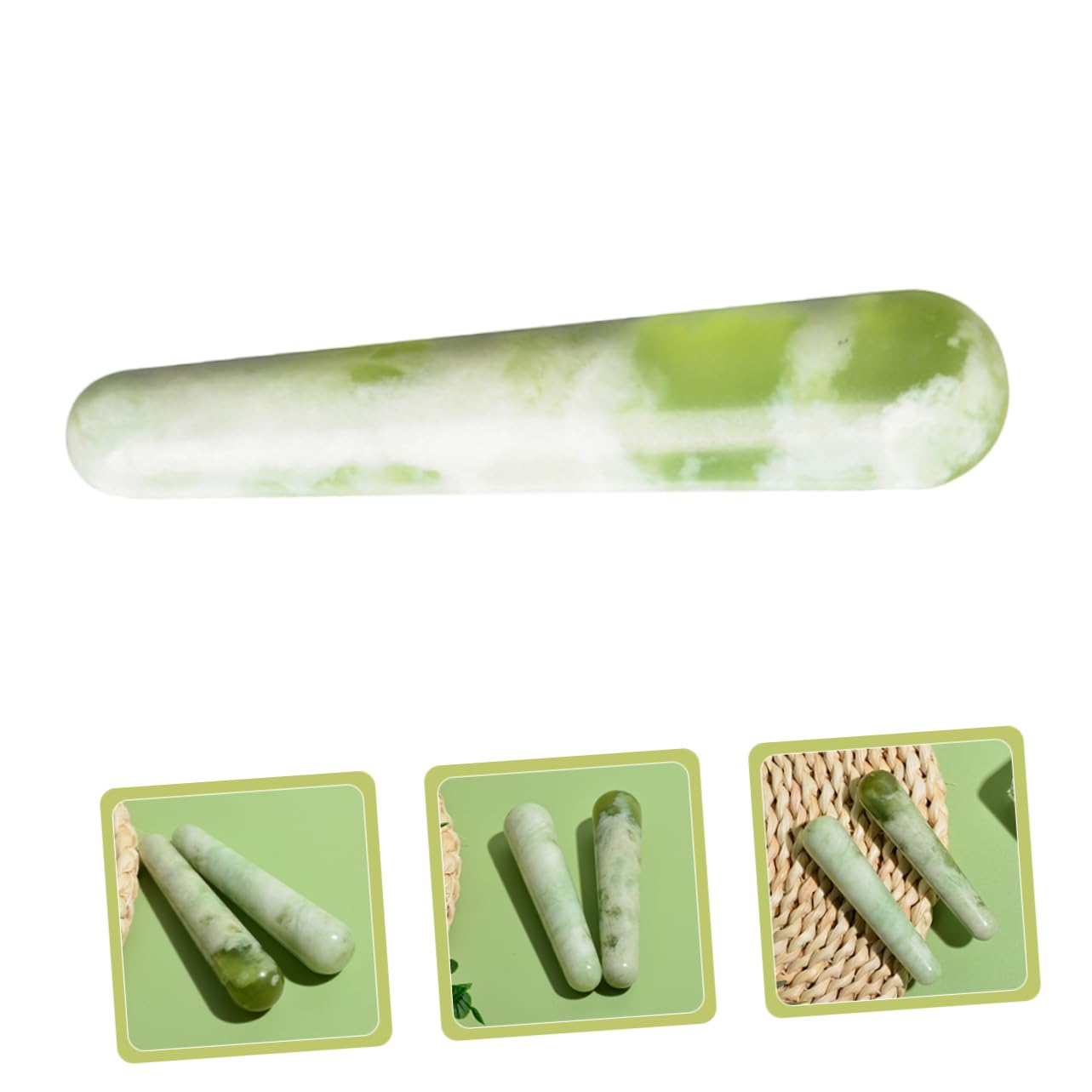 Healvian 5St Massagestab Fußmassagegerät Handmassagegerät Jade-Massagegeräte Akupressurstab massieren Meridian Werkzeug Akupunkturpunktstab Sehnenstock Fräulein