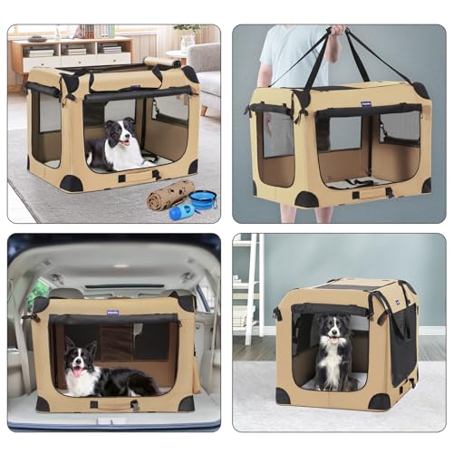Petprsco Portable Dog Crates for Medium Dogs, 32"x23"x23" Travel Dog Crate by Petprsco - Used condition - Image 2