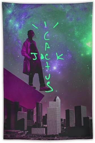NOsawa Tapiz Singer Travis Scott Rapero Álbum de Música Tapices Arte Decoración de la Pared del Hogar Póster Colgante Póster Impresión Imagen Sala