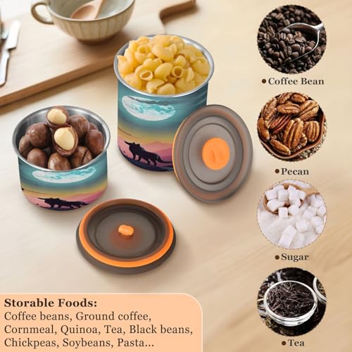 Envase Hermético Azul para Café Acero Inoxidable 500ml miniatura 5