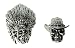 Cowyboy & Indian Skull Beads for Paracord Projects