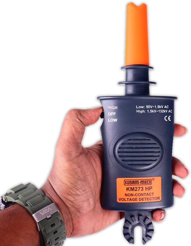 KUSAM-MECO Non - Contact Voltage Detector KM 273 HP |Easy To Operate| 1 Year Warranty