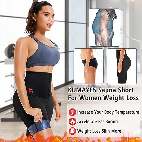 Pantalones de sauna para mujer cortos moldeadores térmicos ejercicio 3