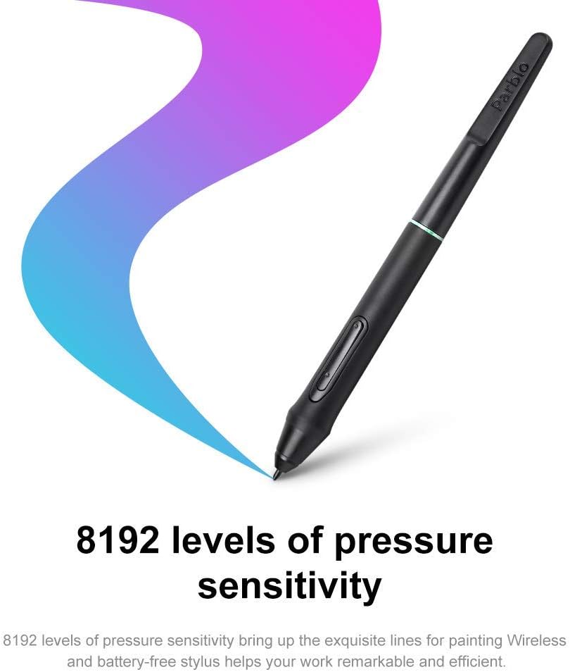 Exсluѕіvе Dіѕсоunt 50% Prісе Parblo A610 Pro Graphic Drawing Tablet, Chromebook and Android Supported Art Tabet 8192 Levels Pressure Battery-Free Pen with 9 Express Keys