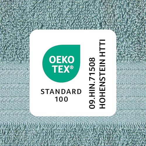 Town & Country Everyday 4-Piece Solid Dobby Border Hand Towel Set, 20x30-Inch, 100% Cotton, Plush & Absorbent 650GSM, Aqua Blue by TOWN & COUNTRY EVERYDAY - Image 9