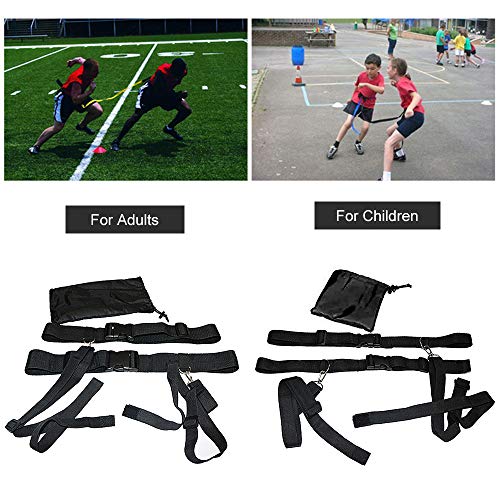 DECDEAL Cinto de treinamento de agilidade de futebol de futebol para crianças/adultos basquete cinto
