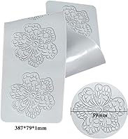 Vista 4 de Cestony Tapete de estampado de encaje con textura de fondant, moldes de silicona para decoración de pasteles de galletas, galletas, pudín de azúcar