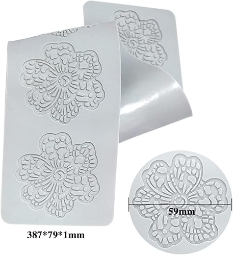Miniatura 4 de Cestony Tapete de estampado de encaje con textura de fondant, moldes de silicona para decoración de pasteles de galletas, galletas, pudín de azúcar,