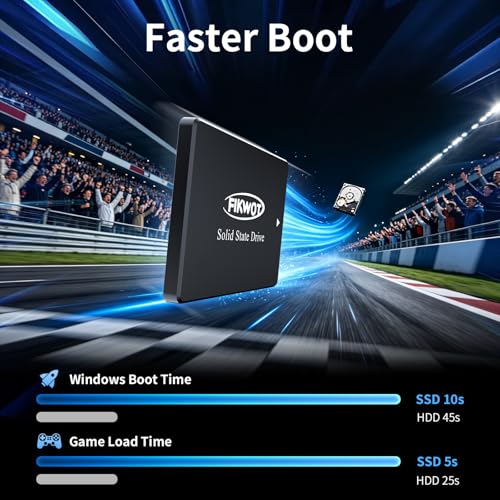 Fikwot FS810 4TB SSD, 2.5" SSD SATA III 6Gb/s, Solid State Drives, Up to 560MB/s, 3D NAND TLC Flash, Internal SSD for Desktops and Laptops(Black) - Image 3