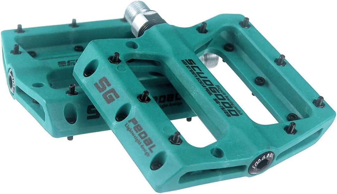 SCUDGOOD Mountain Bike Pedals Light Weight Road Riding Bicycle Pedals for AM/FR/DH/DJ/BMX,1 Pair