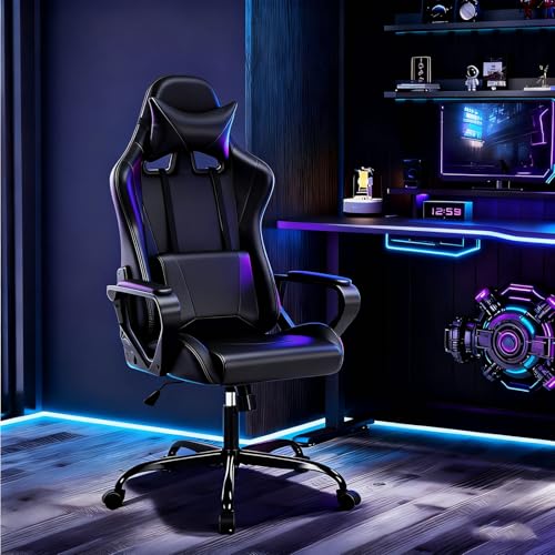 Black Gaming Chair | Ergonomic High Back Desk Chair Racing