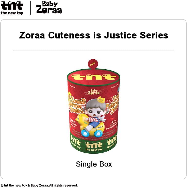 Zoraa Cuteness is Justice Series Collectible Blind Box Figurines, 10 Designs Plus Secret Character, Random Surprise Toy Box Birthday Gifts for Women Men (Single Box 1 PCS)