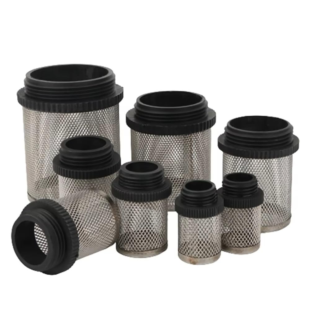 Crcrc Men's One Color Durable 304 Stainless Steel Water Filter Screen For Aquariums, Ponds, Hydroponics - External Thread 1/2" To 2"(20Pcsx1/2In)