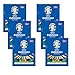 Produktbild 6er Topps Official EURO 2024 Sticker Collection - Full Box (6 Päckchen). 6 Sticker pro Päckchen (36Sticker) + Heartforcards Versandschutz