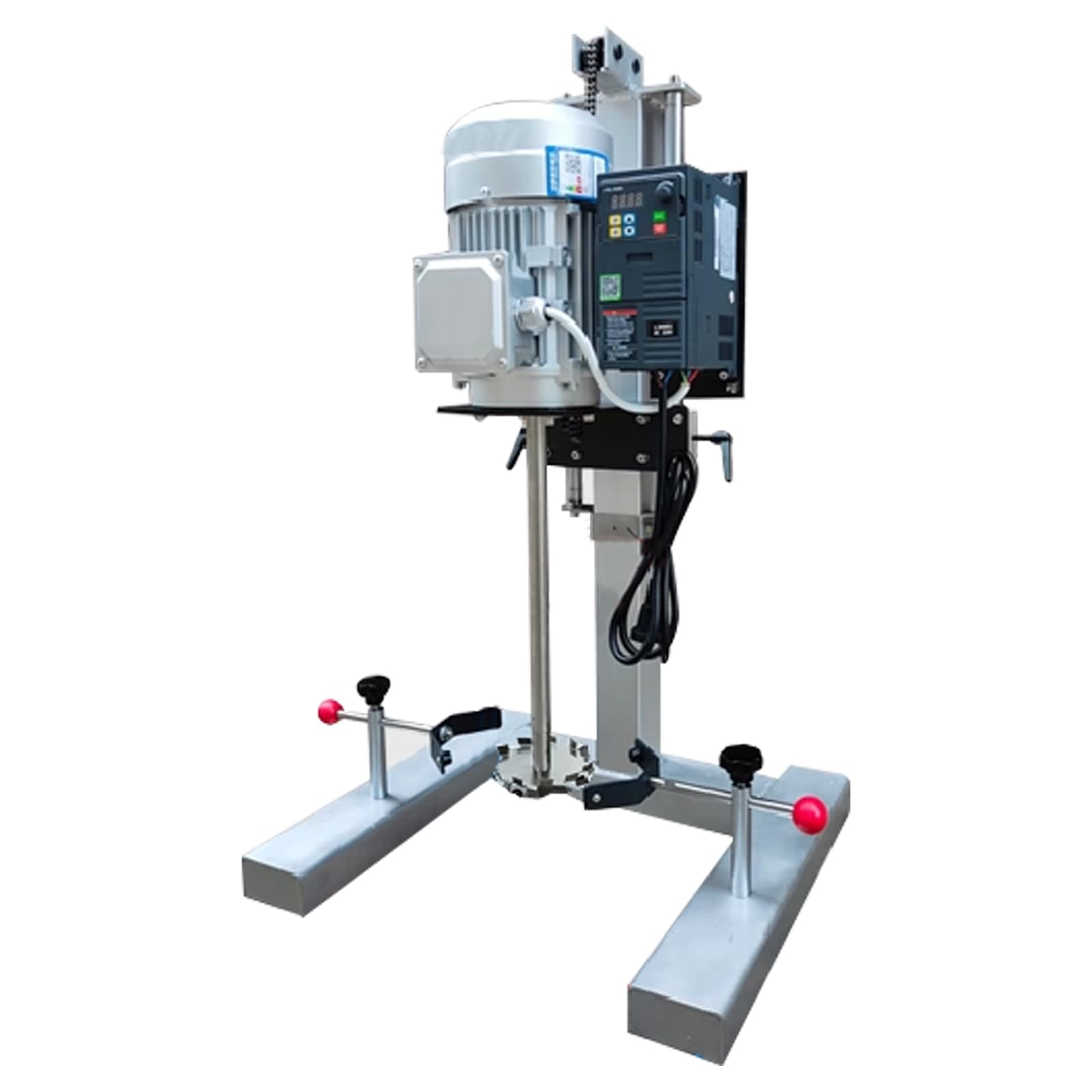 1.1KW Mezclador De Alta Potencia, Mezclador De Pintura Y Polvo, Mezclador De Pasta De Conversión De Frecuencia De Alta Velocidad, Mezclador De Dispersión Pequeño De Laboratorio(Size:220V)