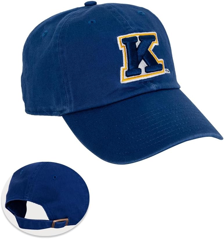 Desert Cactus Kent State University Baseball Hat KSU Golden Flashes Cap Adjustable Adult Team Color (Design 1) Blue