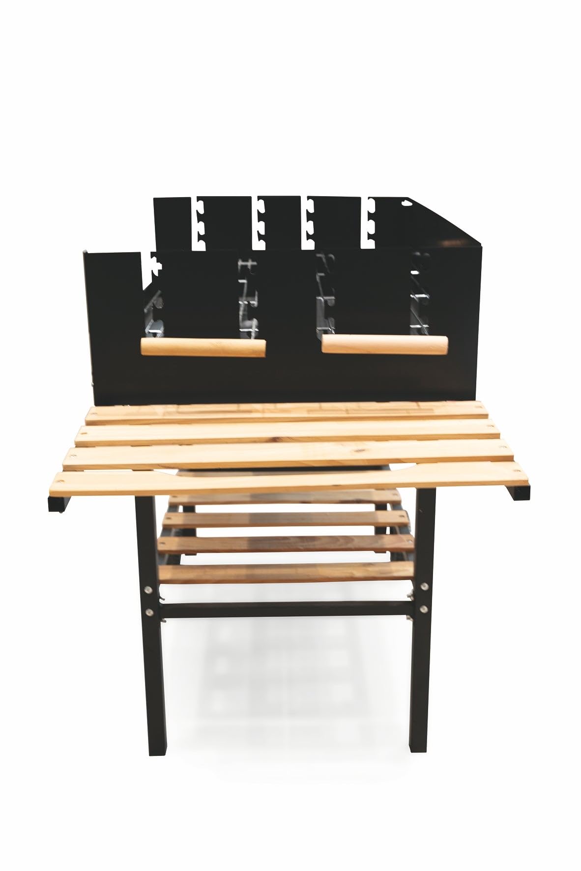 Galileo Barbecue con Ruote Rettangolare 126x56x87 cm Nero