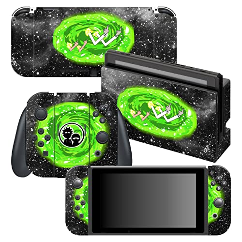 Hk Studio Game Console Switch Skins - Magic Portal Game Console Switch Stickers With No Bubble, Waterproof - Game Console Switch Wrap Skin - Including Skin For Joy-Cons, Dock, Grip And Console #TOP20