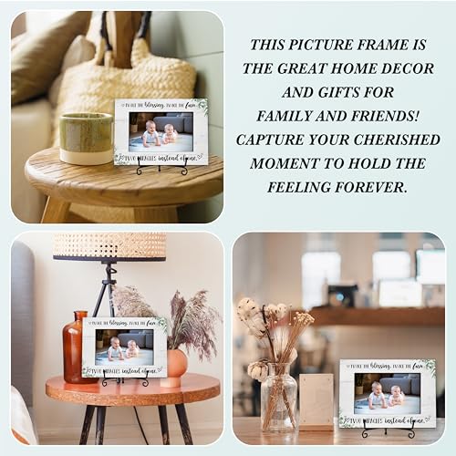 BXVRT Twins Photo Frame Gifts, Two Miracles Themed Wooden Picture Frame With Stand, Baby Ultrasound Frame, Baby Announcement Gifts For New Mom New Dad New Grandparents -49