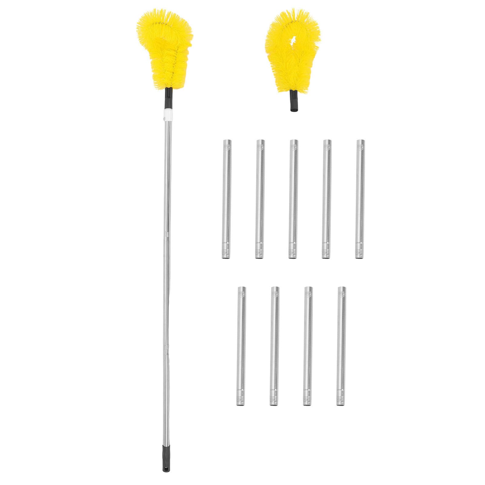 STOBAZA Set di Scovoli per Pulizia Stufa Professionale Aste Estensibili in Acciaio Inox e Plastica, Prestazioni Affidabili per Manutenzione Stufa e Pulizia Domestica