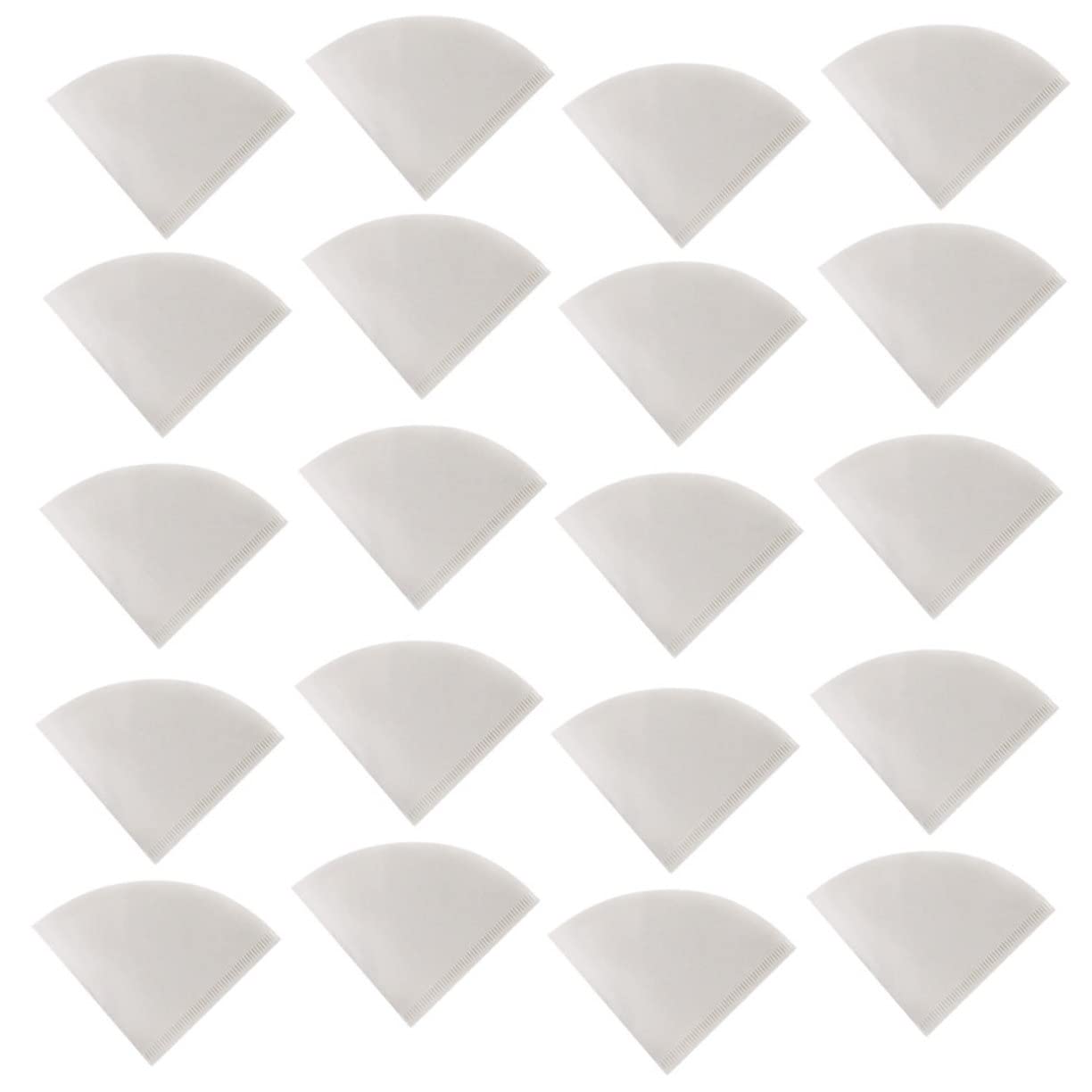 CIYODO 50 Pack of Coffee Pot Filter Papers Unbleached Medium Flow Rate Qualitative Filters for Coffee