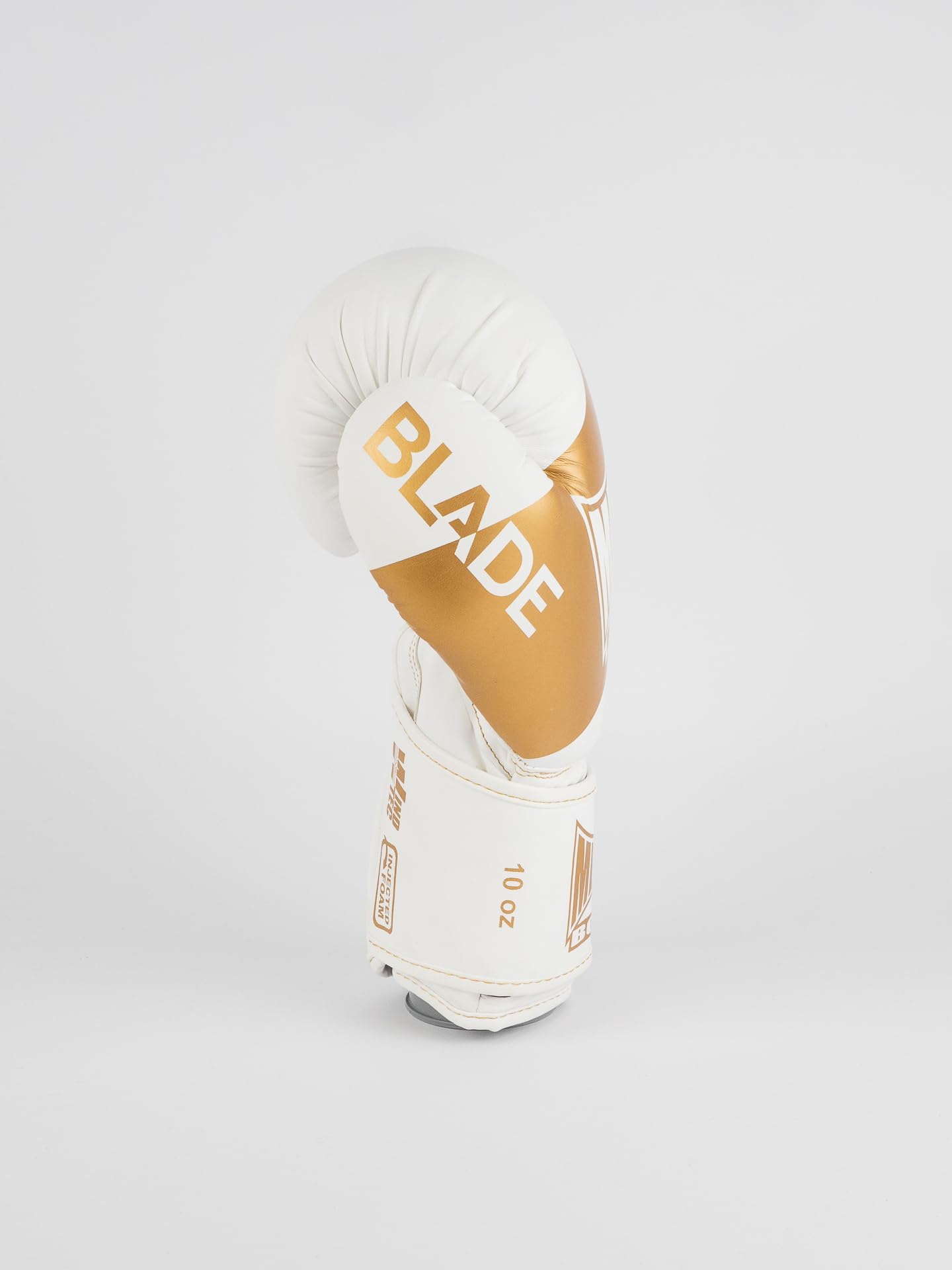 METAL BOXE - Gants de Boxe Blade Gold, Blanc, 10 Oz