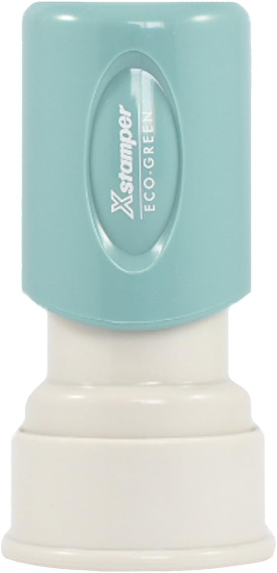 11309 Xstamper Star Pre Inked Rubber Stamp, 5/8" Diameter Impression Size, Red