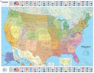 Michelin Map USA Political 14761 (p, Rolled) (Maps/Wall (Michelin))