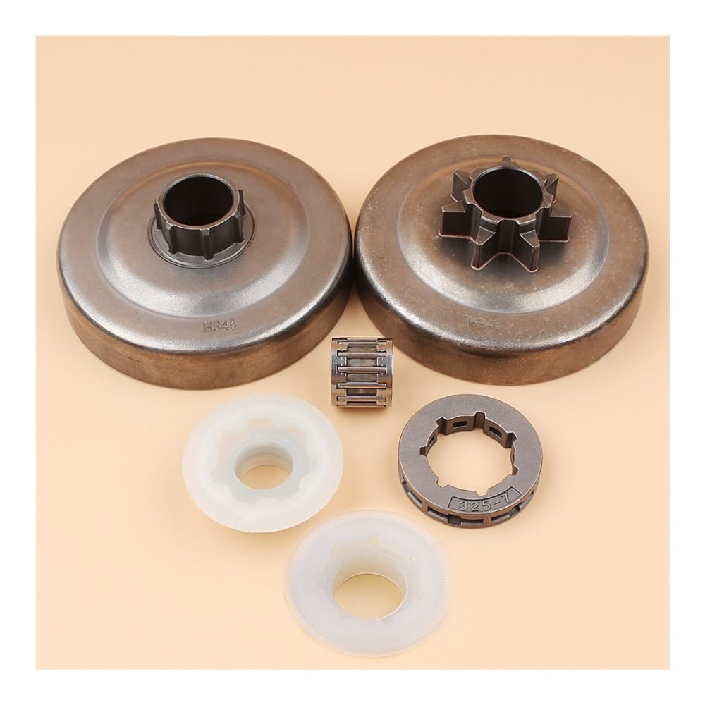 Tambour d'embrayage 7 dents .325 avec vis sans fin pour optimiser la coupe des tronçonneuses 345 445