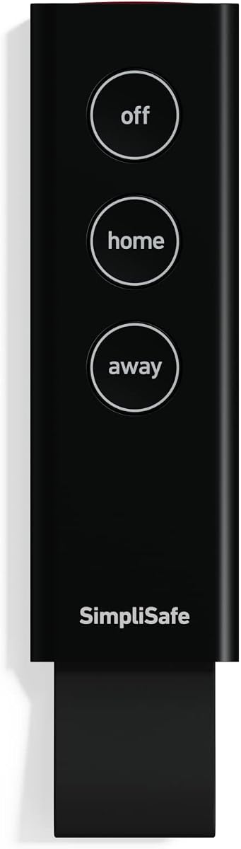 KeyFob - Armar y desarmar remotamente - Botón de pánico incorporado - Compatible con el sistema de seguridad para el hogar SimpliSafe - Última generación