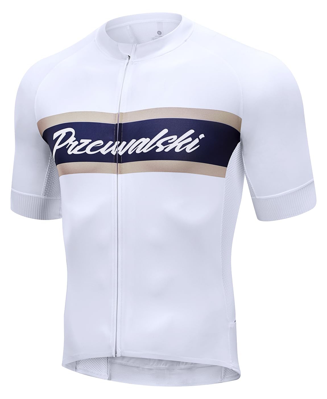Przewalski Herren Radtrikot Kurzarm Atmungsaktiv mit Taschen | 4-Wege-Stretch Kompression, Mesh-Rücken, 6 Taschen inkl. Zip, rutschfest & reflektierend, Rennrad