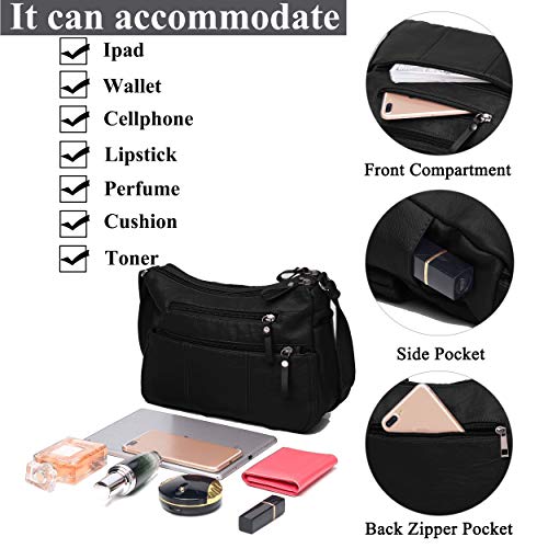 VOLGANIK ROCK Purses for Women Soft PU Leather Shoulder Bag Ladies Crossbody Purse and handbags Lightweight Pocketbook - Thumbnail 5