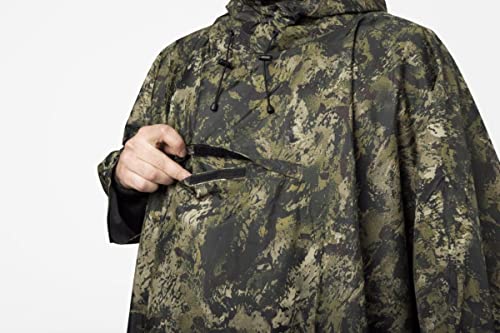 Seeland | Taxus Camo rain Poncho | | Professionelle Jagd Kleidung & Jagd Zubehör für Herren & Damen | Skandinavische Qualität Made to Last | InVis Green Blaze, One Size