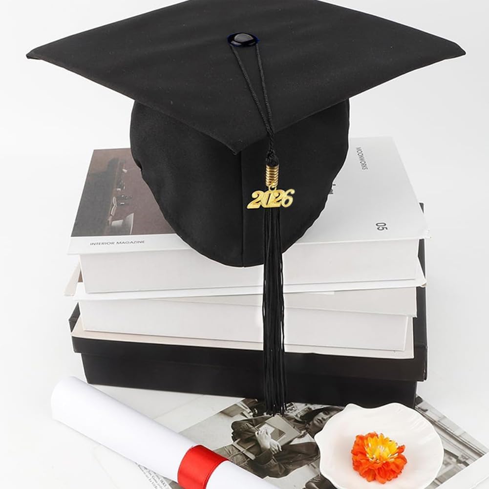 32 Pack Preschool Grad Caps Bulk Child Size Grad Hats with Metal 2026 Tassel Kindergarten Graduation Caps