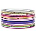 Produktbild com-four® Nagelzubehör Nageldesign Modellage Pediküre Maniküre Nail Art Stripes Tape Zierstreifen Packung mit 20 Rollen Striping Tape (20 Stück)