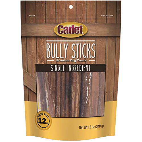 Cadet Bully Sticks, 12 Ounces, Single Ingredient Dog Treats
