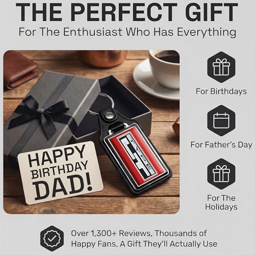 Image of Brotherhood Car Key Chain for Camaro - Classic Models Keychain for Men and Women Gift Key Ring - Medium Red - Type LT