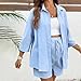 Women's Maternity 2 Piece Set Outfits Comfy Short Sleeve Button Blouses Biker Shorts Pregnancy Soft Mama Clothes Summer Boho for Women Over 50