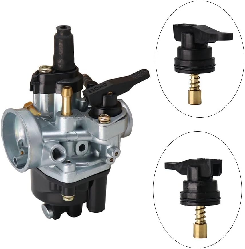 Manual Choke Kit Compatible with Dellorto PHVB PHVA 53015 Carburettor Compatible with SR50R 50cc 2T Start Damper Switch