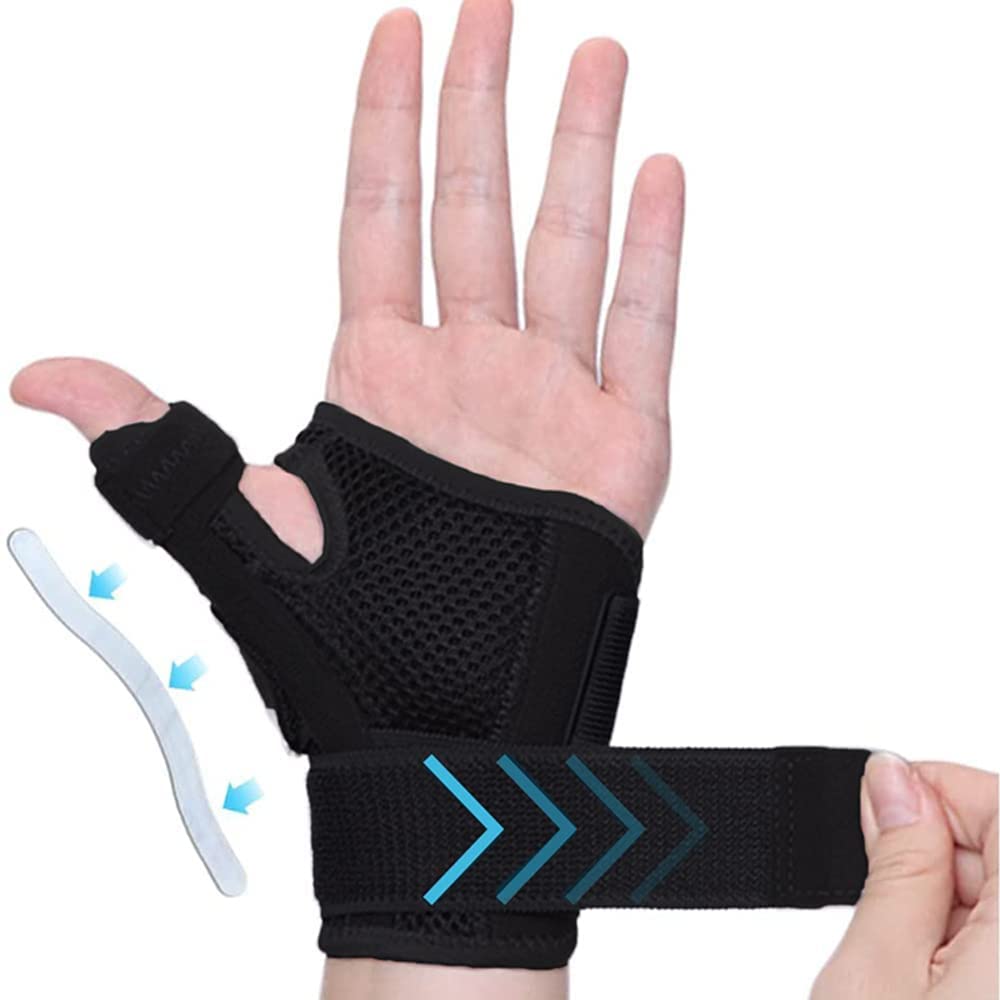 1Par De Férula Flexible para Muñeca Soporte para Pulgar para Tendinitis Artritis Protector Transpirable para Pulgar