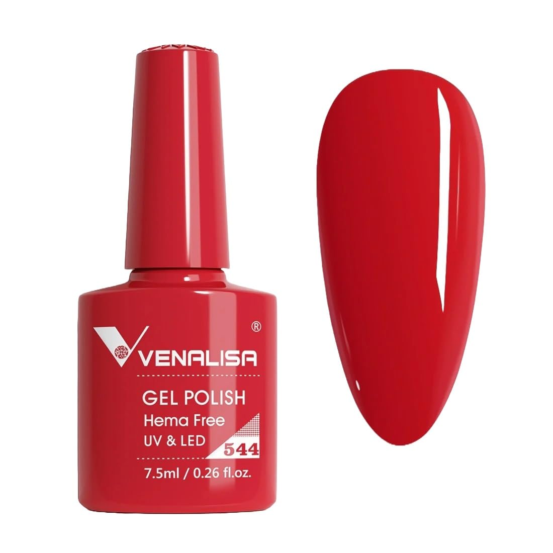 VENALISA Hema-Free Gel Nail Polish Gel Polish Color Soak Off LED Nail Gel Polish Nail Art Starter Manicure Salon DIY at Home (544, 7.5ml)