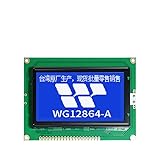 Original WG12864A Display Module LCD12864 Monochrome Dot Matrix LCD Yellow Side (Blue Screen)