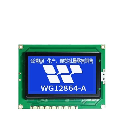 Original WG12864A Display Module LCD12864 Monochrome Dot Matrix LCD Yellow Side (Blue Screen)
