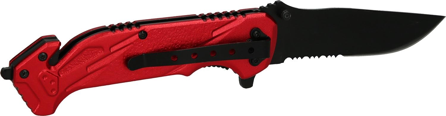 KS Tools 907.2220 Cuchilla plegable con seguro y cortador de cinturones
