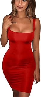 Women's Casual Basic Tank Top Sexy Sleeveless Bodycon Mini Club Dress - Buy now