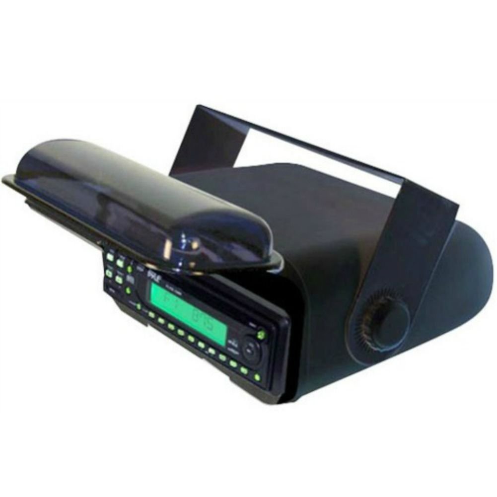 RÉCIPIENT pour Ensemble STÉRÉO OU Radio Marin IMPERMÉABLE ET RÉSISTANT À l'eau AU Soleil PYLE PLMRCB3 Noir pour Bateau Piscine CANOT